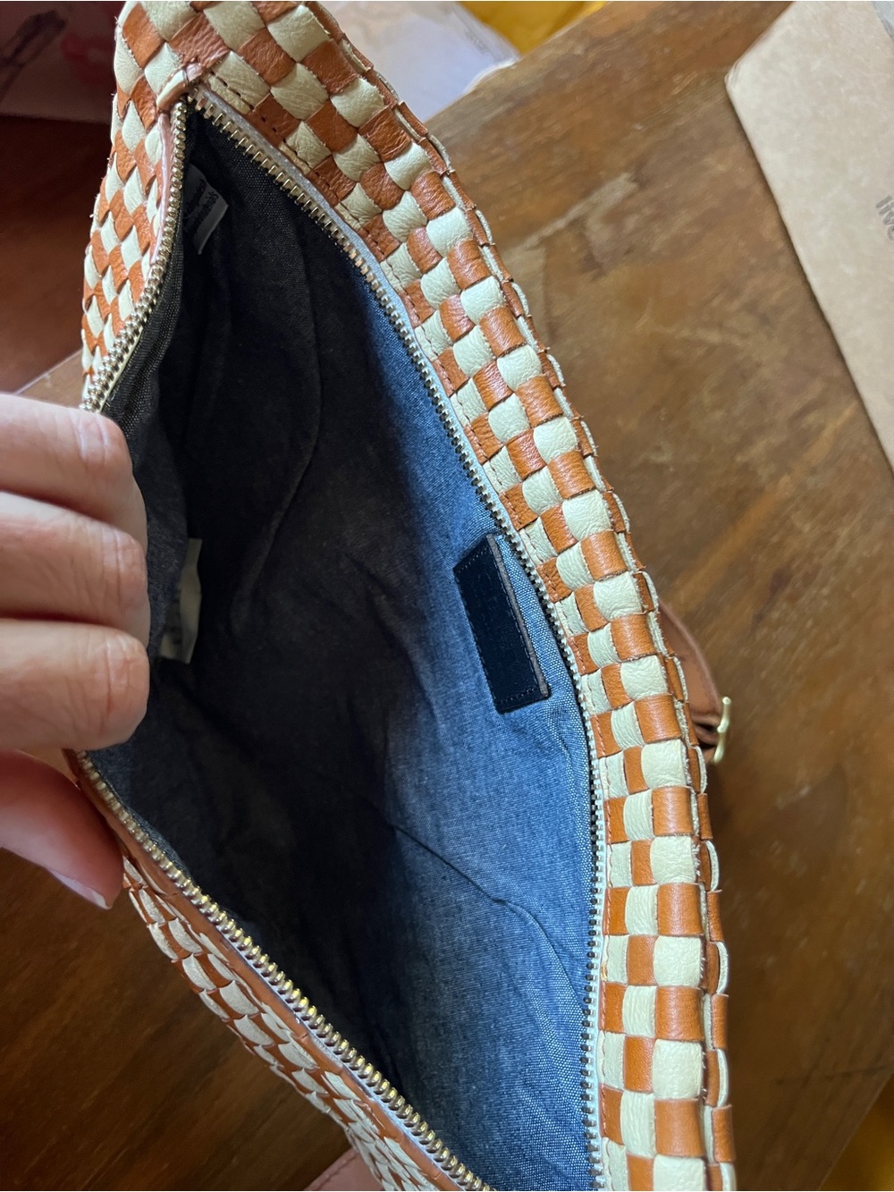 Natural and cream woven Grande Fanny - Picture 4 of 6